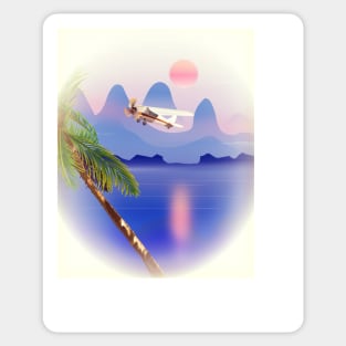 Beautiful Tropical landscape Sticker